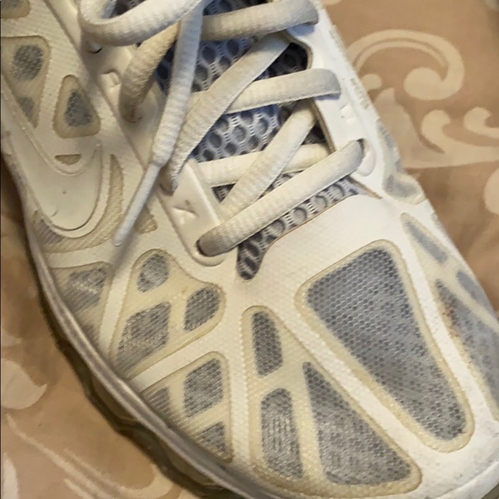 Nike Fitsole White Tennis Shoes Size 7.5 - Picture 6 of 6
